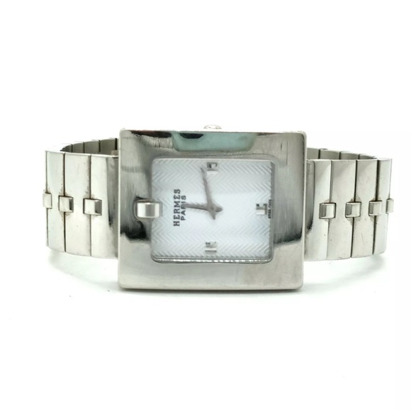 Hermès BE1.210 25mm Women's Watch - White Dial, Silver Bracelet, Model 3555451 - Picture 2 of 8